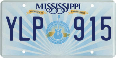 MS license plate YLP915