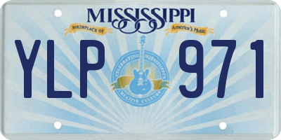 MS license plate YLP971