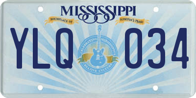 MS license plate YLQ034