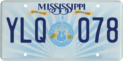 MS license plate YLQ078