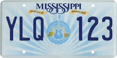 MS license plate YLQ123