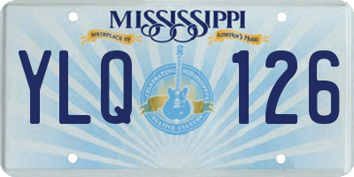 MS license plate YLQ126
