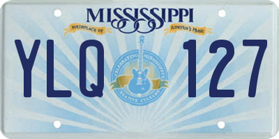 MS license plate YLQ127