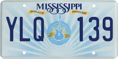 MS license plate YLQ139