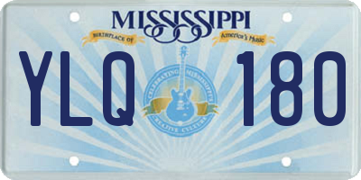 MS license plate YLQ180