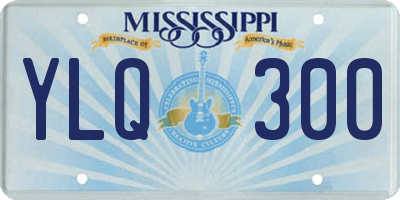 MS license plate YLQ300