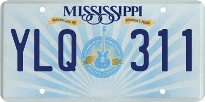 MS license plate YLQ311