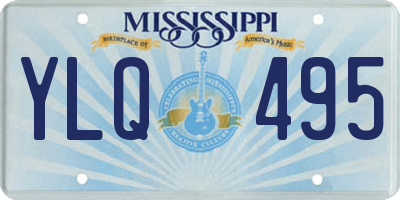 MS license plate YLQ495