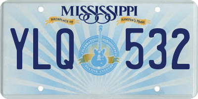 MS license plate YLQ532
