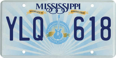MS license plate YLQ618
