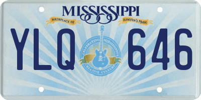 MS license plate YLQ646