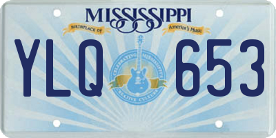 MS license plate YLQ653