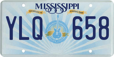MS license plate YLQ658