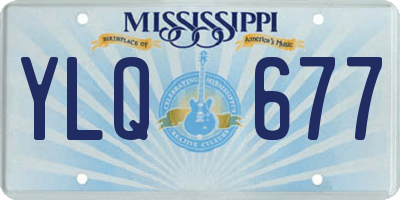 MS license plate YLQ677