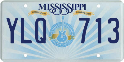 MS license plate YLQ713