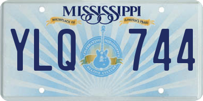 MS license plate YLQ744