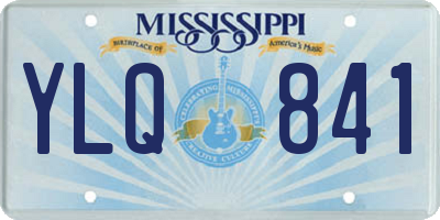 MS license plate YLQ841