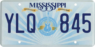 MS license plate YLQ845