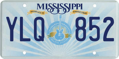 MS license plate YLQ852