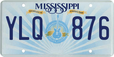 MS license plate YLQ876