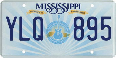 MS license plate YLQ895