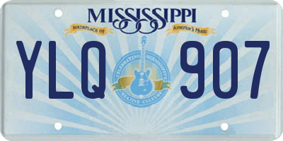 MS license plate YLQ907