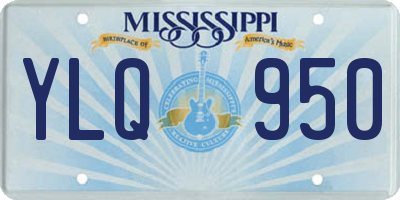 MS license plate YLQ950