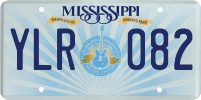 MS license plate YLR082
