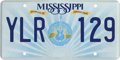MS license plate YLR129