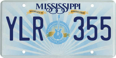 MS license plate YLR355