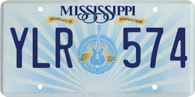 MS license plate YLR574