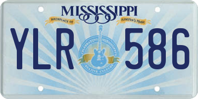 MS license plate YLR586
