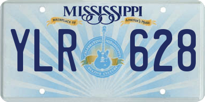 MS license plate YLR628
