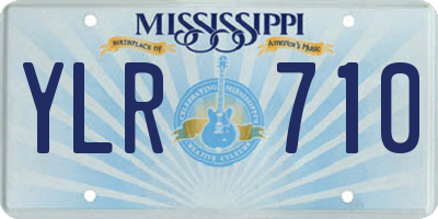 MS license plate YLR710