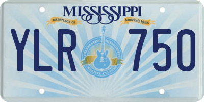MS license plate YLR750