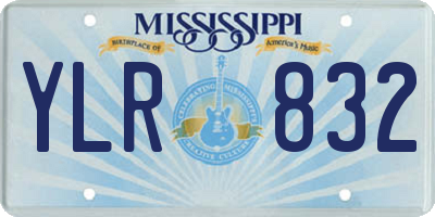 MS license plate YLR832
