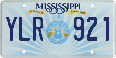 MS license plate YLR921