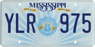 MS license plate YLR975