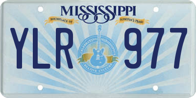 MS license plate YLR977