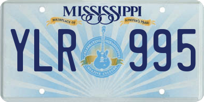 MS license plate YLR995