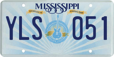 MS license plate YLS051