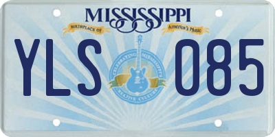 MS license plate YLS085