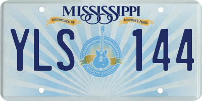 MS license plate YLS144