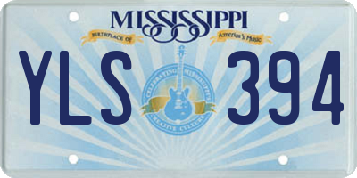 MS license plate YLS394