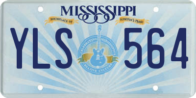 MS license plate YLS564
