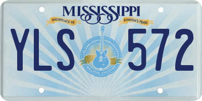 MS license plate YLS572