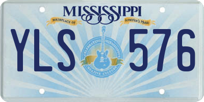 MS license plate YLS576