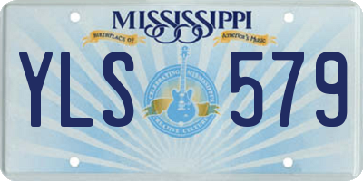 MS license plate YLS579