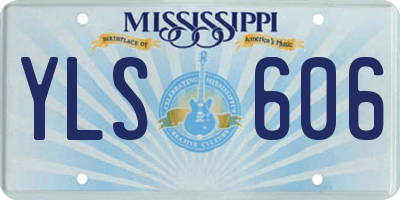 MS license plate YLS606