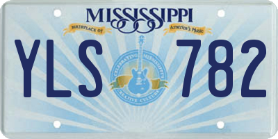 MS license plate YLS782